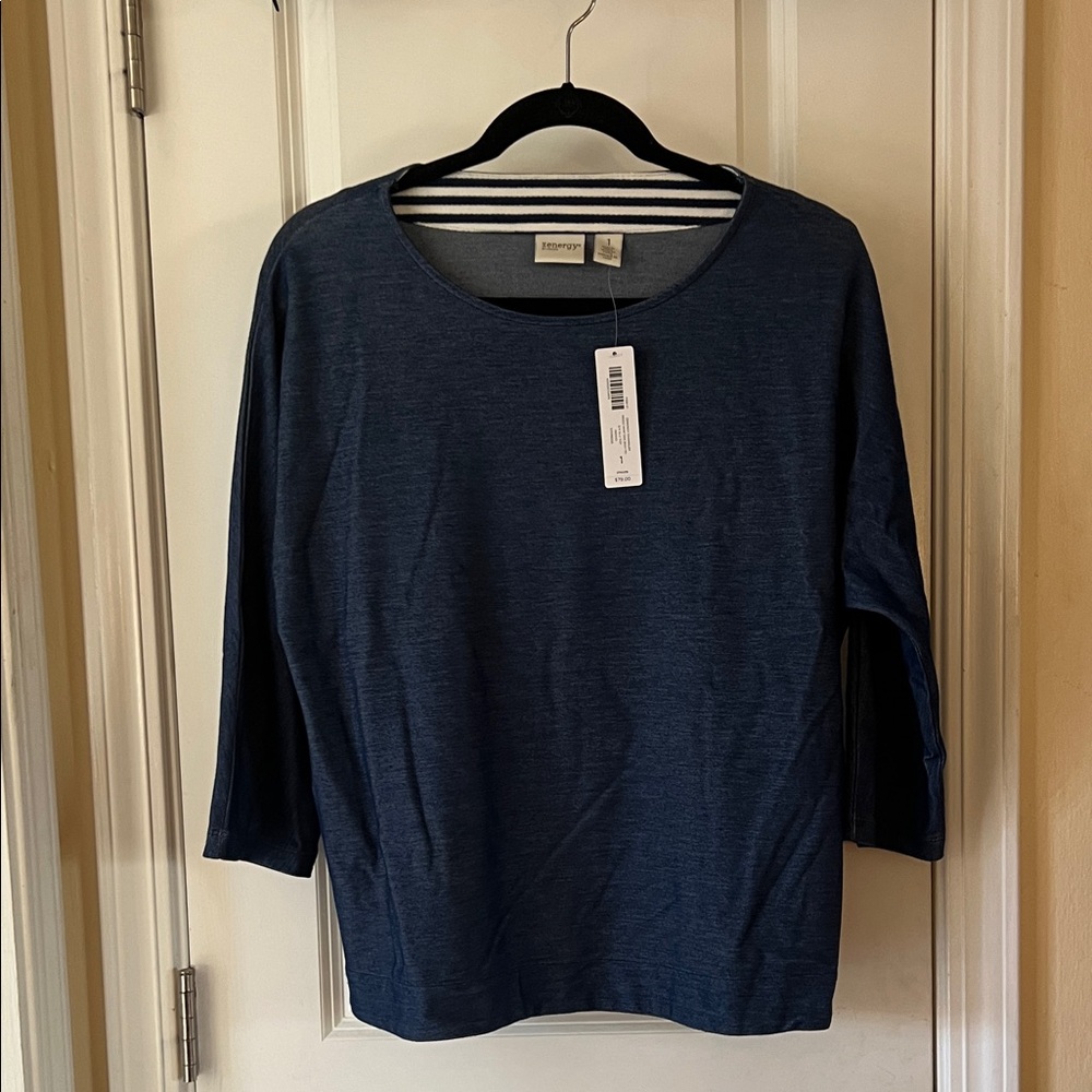 Navy Long Sleeve Top